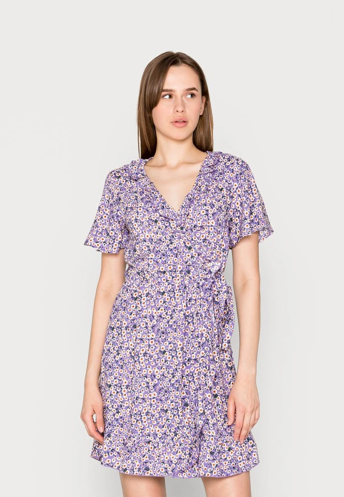 JDYSTARR LIFE WRAP DRESS - Robe De Jour - Chalk Violet 1 JDYSTARR LIFE WRAP DRESS - Robe De Jour - Chalk Violet