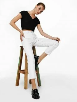 JDY Jean Droit - White -JDY Soldes Magasin 3bc0fc2bf15e41b18f246815adfa6dc2