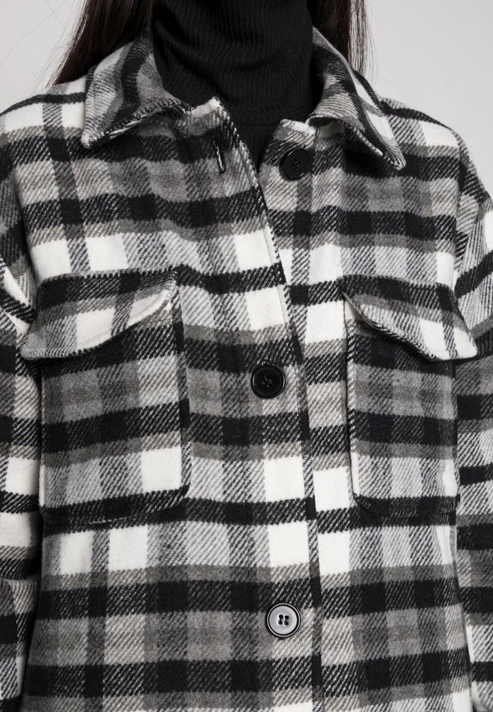 JDY UMALA LONG CHECK JACKET - Manteau Classique - Black 5 JDY UMALA LONG CHECK JACKET - Manteau Classique - Black – Image 5