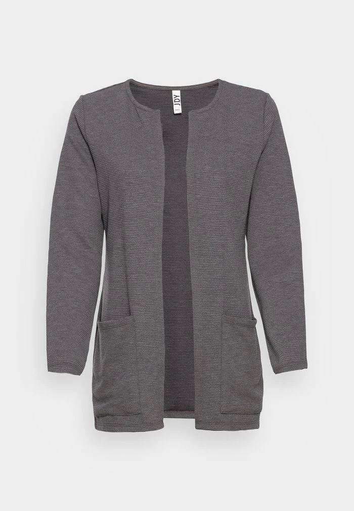 JDYSAGA NEW LONG CARDIGAN - Gilet - Dark Grey Melange Detail:melange 4 JDYSAGA NEW LONG CARDIGAN - Gilet - Dark Grey Melange Detail:melange – Image 4