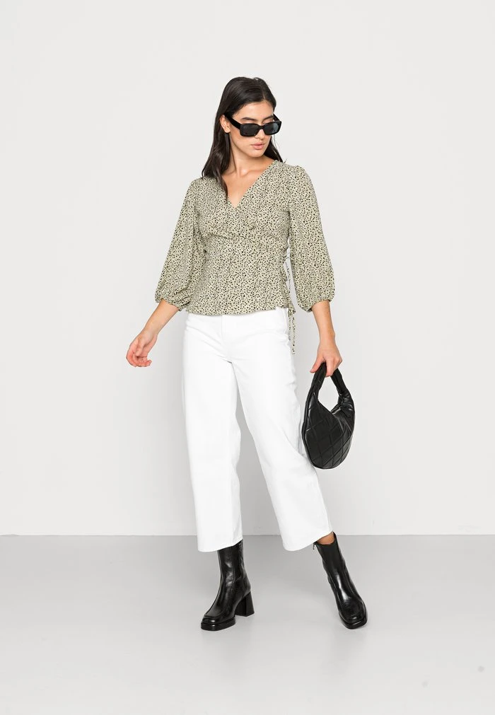 JDYSU WRAP - Blouse - Basil 2 JDYSU WRAP - Blouse - Basil – Image 2
