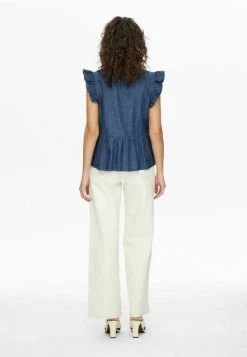 JDY RÜSCHEN - Blouse - Medium Blue Denim -JDY Soldes Magasin 3ed7a6112adb4df0a2cf1f395a28ff04