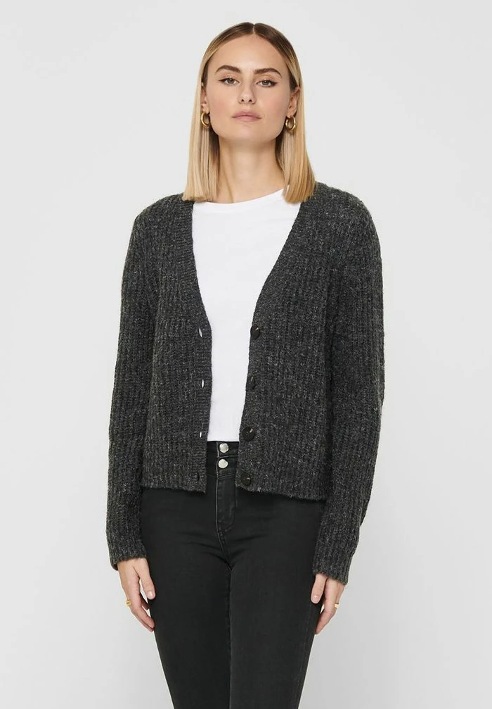 JDY Gilet - Dark Grey Melange 1 JDY Gilet - Dark Grey Melange