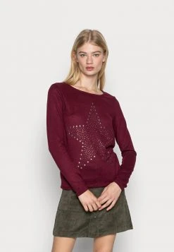 JDY SARA TONSY - T-shirt à Manches Longues - Windsor Wine