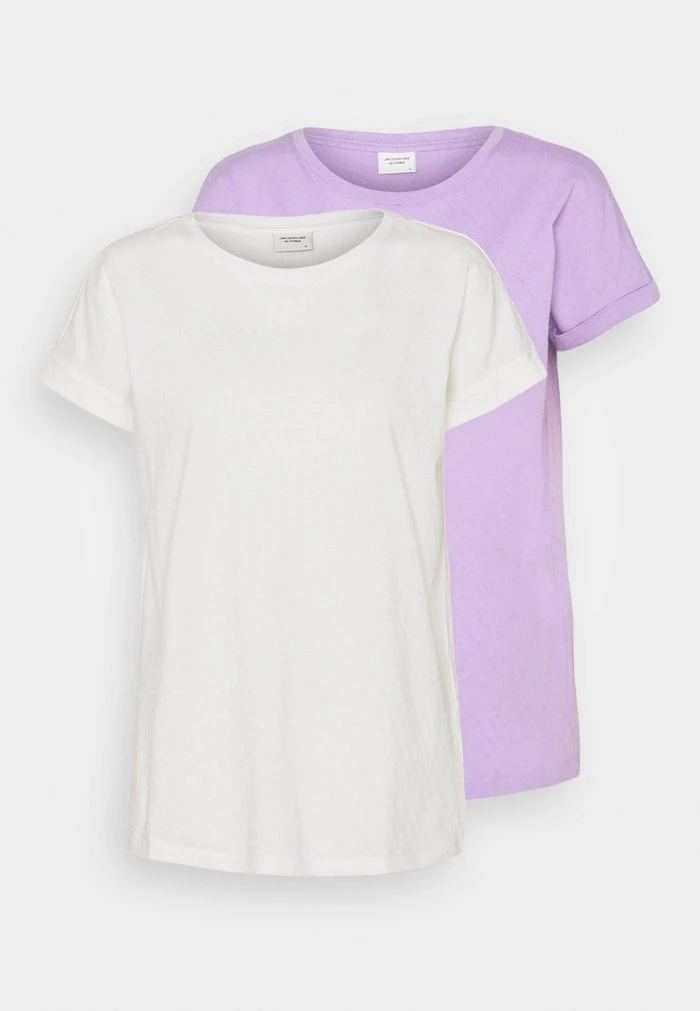 JDYPASTEL LIFE 2 PACK - T-shirt Imprimé - Cloud Dancer/viola 6 JDYPASTEL LIFE 2 PACK - T-shirt Imprimé - Cloud Dancer/viola – Image 6