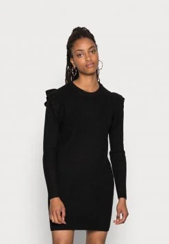 JDY WILLA FRILL DRESS - Robe Pull - Black