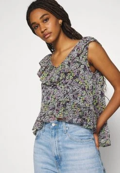 JDYLARISA CROPPED - T-shirt Imprimé - Black -JDY Soldes Magasin 44612ef88fc34f64a9119a2448e51de1