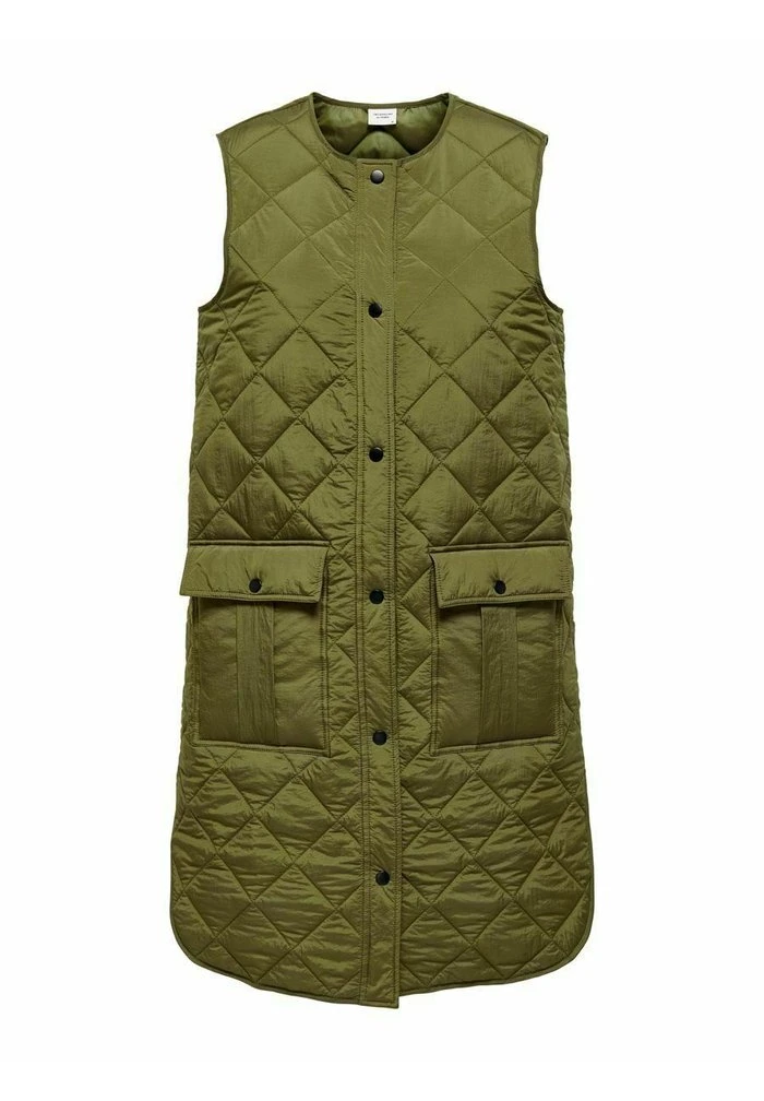 JDYAUGUSTA DIAMOND WAISTCOAT - Veste Sans Manches - Military Olive 6 JDYAUGUSTA DIAMOND WAISTCOAT - Veste Sans Manches - Military Olive – Image 6