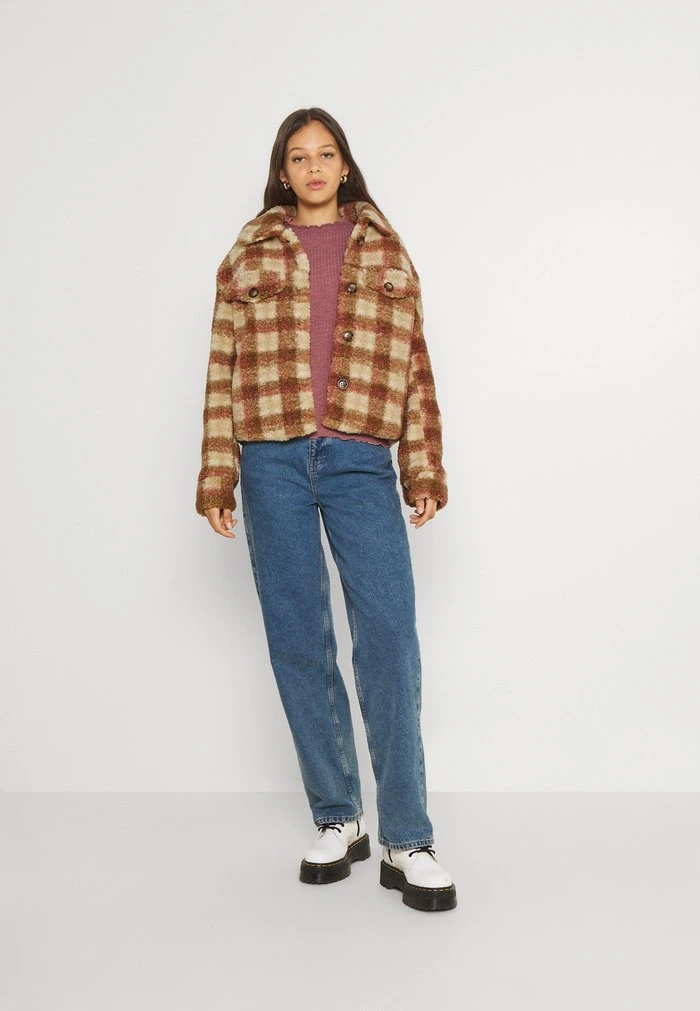 JDYELVIS SHORT JACKET - Veste D'hiver - Cloud Dancer/marsala/emperador/toasted Coconut 2 JDYELVIS SHORT JACKET - Veste D'hiver - Cloud Dancer/marsala/emperador/toasted Coconut – Image 2