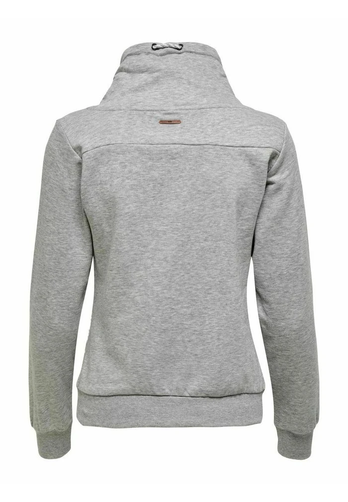 JDY Sweatshirt - Light Grey Melange 2 JDY Sweatshirt - Light Grey Melange – Image 2