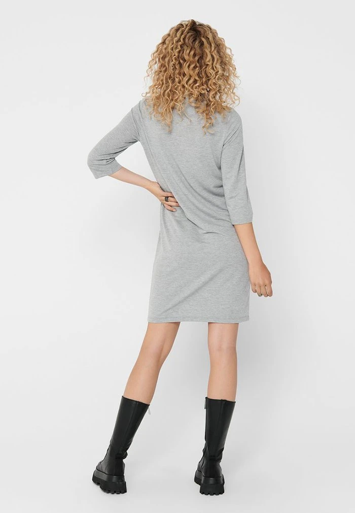JDY Robe En Jersey - Light Grey Melange 3 JDY Robe En Jersey - Light Grey Melange – Image 3