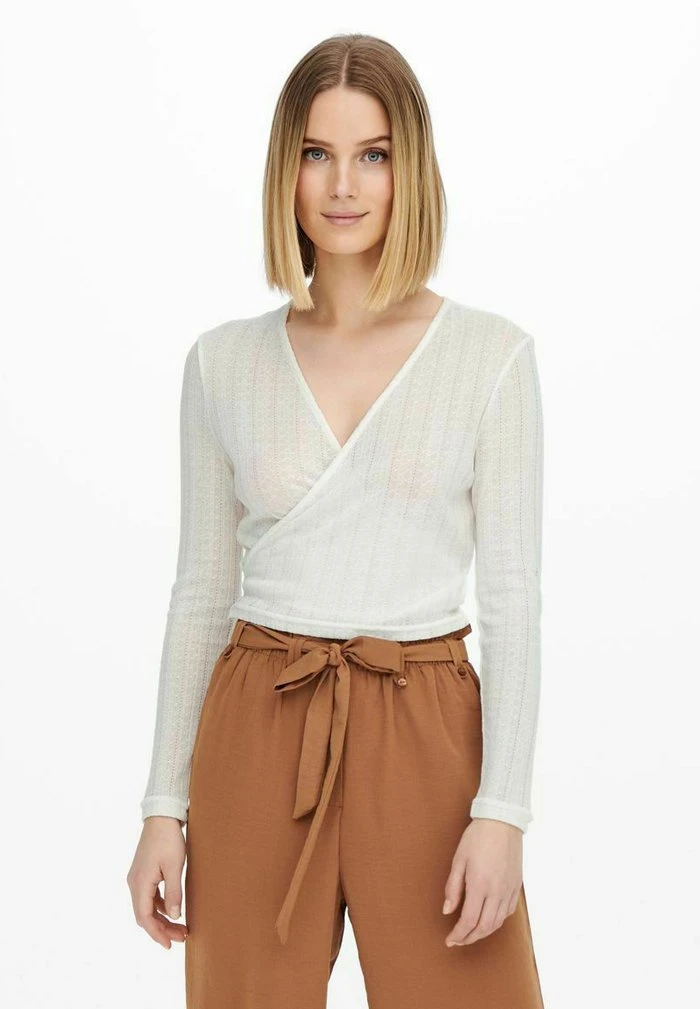 JDY WICKEL - T-shirt à Manches Longues - White 4 JDY WICKEL - T-shirt à Manches Longues - White – Image 4