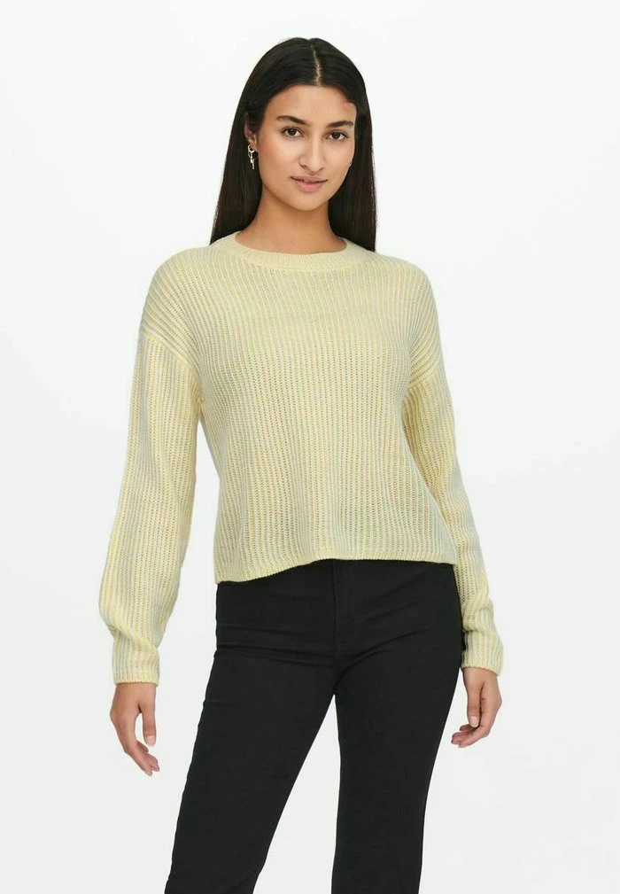 JDY EINFARBIGER - Pullover - Straw 1 JDY EINFARBIGER - Pullover - Straw