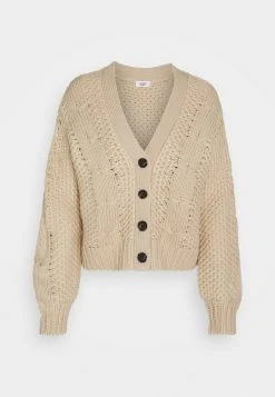 JDYJULIA CABLE CARDIGAN - Gilet - Cement