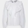 JDYSONAL FRILL TOP - Blouse - White