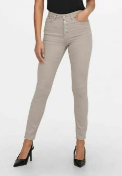 JDYLARA LIFE BUTTON - Jeans Skinny - Chateau Gray