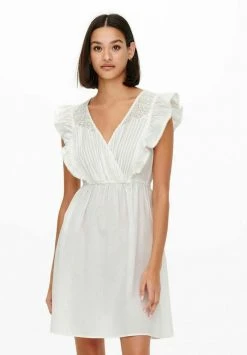 JDY GERÜSCHTES - Robe De Jour - Cloud Dancer