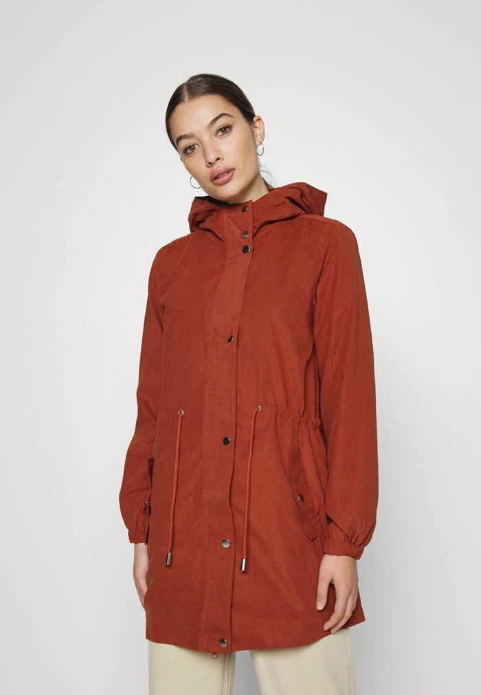 JDYHAZEL LONG - Parka - Metallic Red 1 JDYHAZEL LONG - Parka - Metallic Red