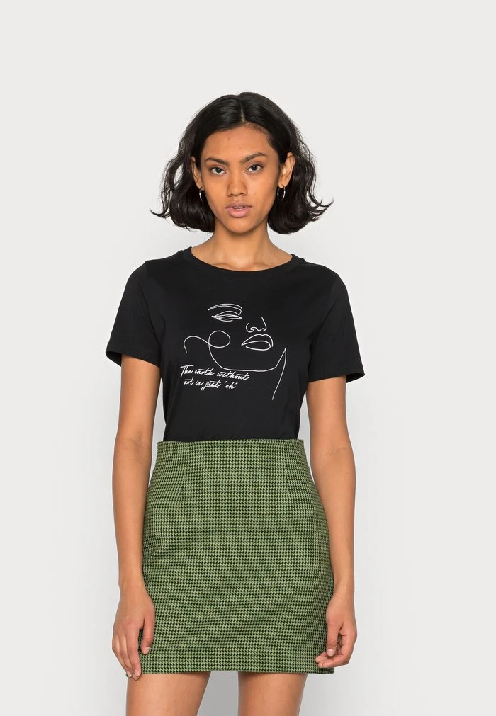 JDYFLORA - T-shirt Imprimé - Black 1 JDYFLORA - T-shirt Imprimé - Black