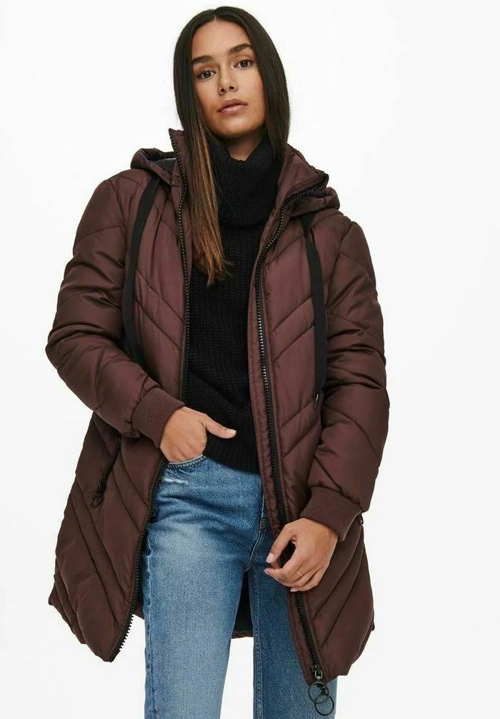 JDY Veste D'hiver - Bitter Chocolate 1 JDY Veste D'hiver - Bitter Chocolate