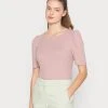 JDYFRANSISKA PUFF SLEEVE - T-shirt Basique - Woodrose