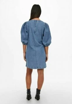 JDY Robe En Jean - Medium Blue Denim 8 JDY Robe En Jean - Medium Blue Denim -JDY Soldes Magasin 59693f0422eb474db7c2636a05dc8764