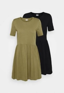 JDYPASTEL LIFE DRESS 2 PACK - Robe En Jersey - Black/martini Olive -JDY Soldes Magasin 59ac84d077b243a49b7b6a1ff19108a1