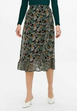 JDY WICKEL- - Jupe Trapèze - Black