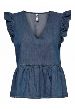 JDY RÜSCHEN - Blouse - Medium Blue Denim -JDY Soldes Magasin 5de738ada4404f47858849c904f834d3