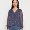 JDYOFELIA V NECK - Blouse - Mood Indigo