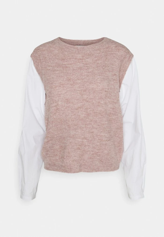 JDYDREA SHIRT SLEEVE VEST - Pullover - Woodrose 1 JDYDREA SHIRT SLEEVE VEST - Pullover - Woodrose