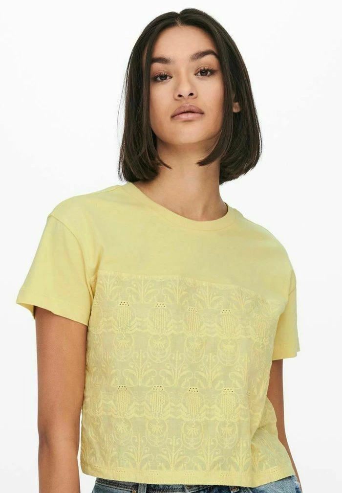 JDY T-shirt Basique - Straw 4 JDY T-shirt Basique - Straw – Image 4