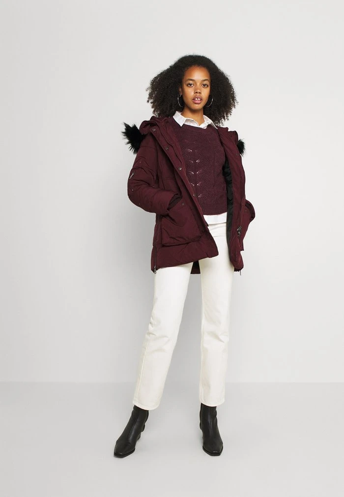 JDYDINA PADDED PARKA - Veste D'hiver - Windsor Wine 2 JDYDINA PADDED PARKA - Veste D'hiver - Windsor Wine – Image 2