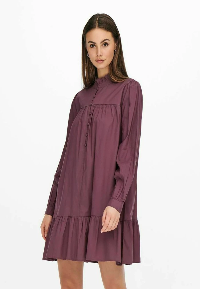 JDY Robe Chemise - Rose Brown 4 JDY Robe Chemise - Rose Brown – Image 4