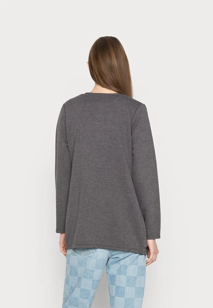 JDYSAGA NEW LONG CARDIGAN - Gilet - Dark Grey Melange Detail:melange 3 JDYSAGA NEW LONG CARDIGAN - Gilet - Dark Grey Melange Detail:melange – Image 3