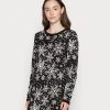 JDYMIKA JACQUARD DRESS - Robe Pull - Black
