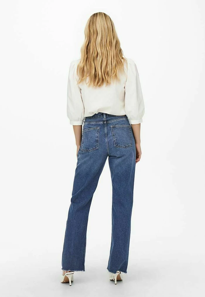 JDYDICHTE LIFE HW WIDE - Jean Boyfriend - Dark Blue Denim 3 JDYDICHTE LIFE HW WIDE - Jean Boyfriend - Dark Blue Denim – Image 3