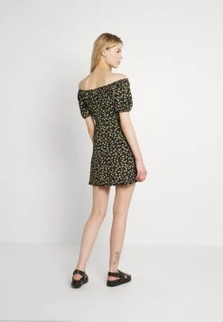 JDYGITTE SVAN OFF SHOULDER DRESS - Robe En Jersey - Black/yellow -JDY Soldes Magasin 65560531b8474838911a1e632d9f4163