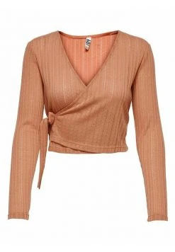 JDY WICKEL - T-shirt à Manches Longues - Orange -JDY Soldes Magasin 657028a83ea846928d9eba9ac392c95d