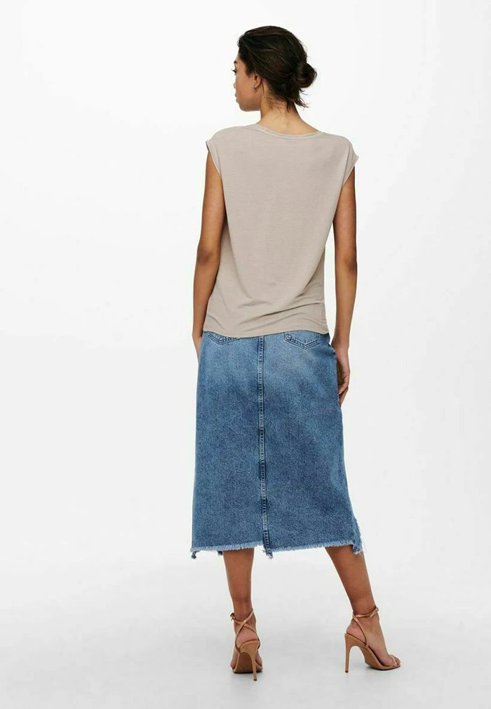 JDY LUREX - T-shirt Basique - Chateau Gray 3 JDY LUREX - T-shirt Basique - Chateau Gray – Image 3