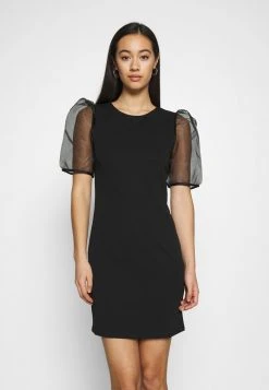 JDYBERNADETTE PUFF SLEEVE DRESS - Robe Fourreau - Black