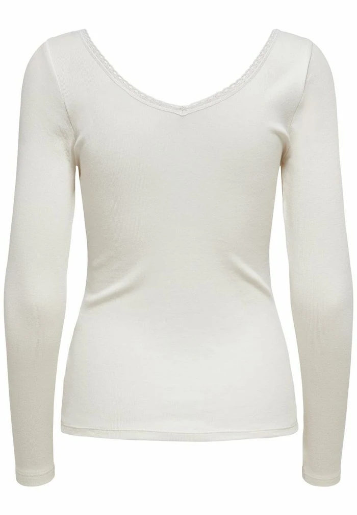 JDY T-shirt à Manches Longues - Cloud Dancer 6 JDY T-shirt à Manches Longues - Cloud Dancer – Image 6