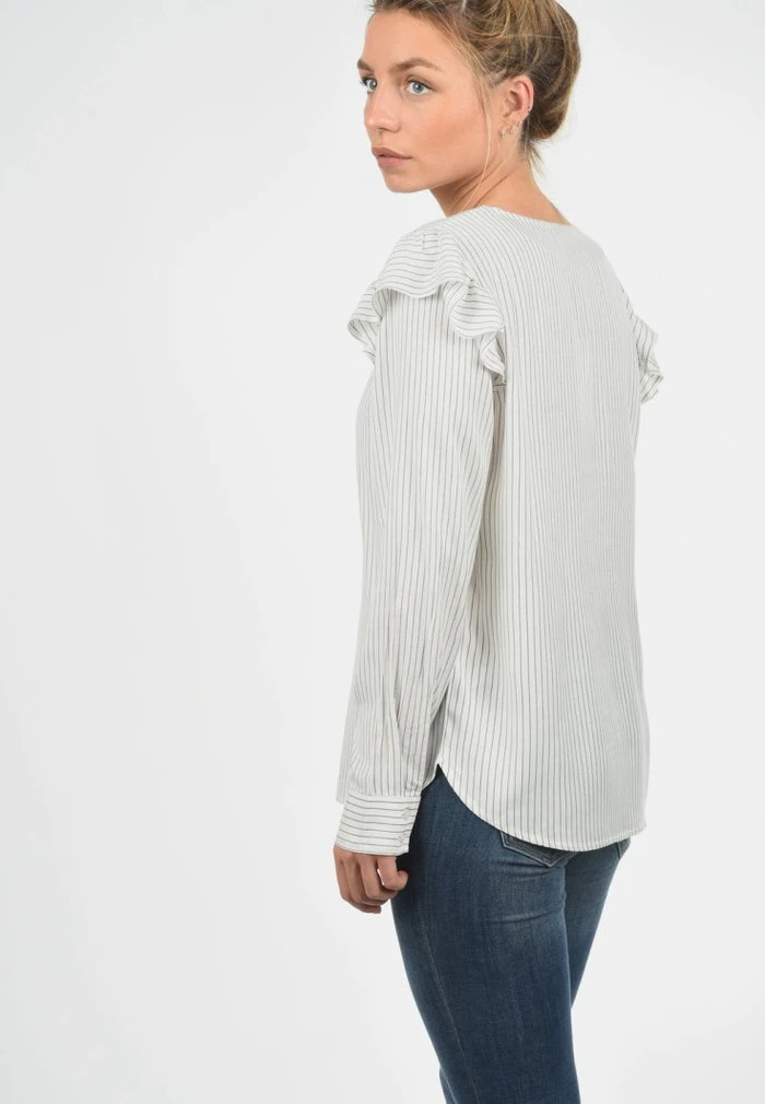 JDY Blouse - Gray 3 JDY Blouse - Gray – Image 3