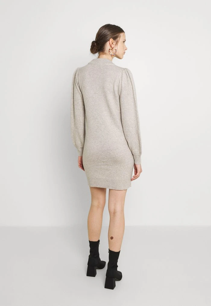 JDY HIGH NECK KNT NOOS - Robe Fourreau - Chateau Gray 3 JDY HIGH NECK KNT NOOS - Robe Fourreau - Chateau Gray – Image 3