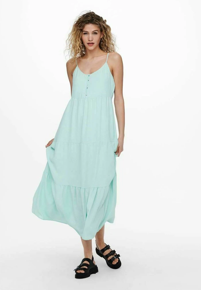 JDY Robe Longue - Pastel Turquoise 1 JDY Robe Longue - Pastel Turquoise