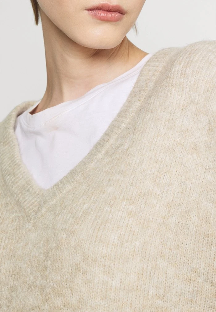 JDYPHILINA V NECK - Pullover - Chateau Gray Melange 6 JDYPHILINA V NECK - Pullover - Chateau Gray Melange – Image 6