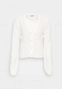 JDY LUCINDA V NECK CARDIGAN - Gilet - Cloud Dancer -JDY Soldes Magasin 6ee07ee8d97c43129d7db555aacdba6d