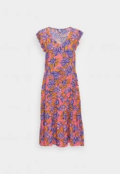 JDYSTARR LIFE FRILL MIDI DRESS - Robe De Jour - Peach Blossom Cadium Yellow -JDY Soldes Magasin 70f120ca77f842c69357d7815b0c811e