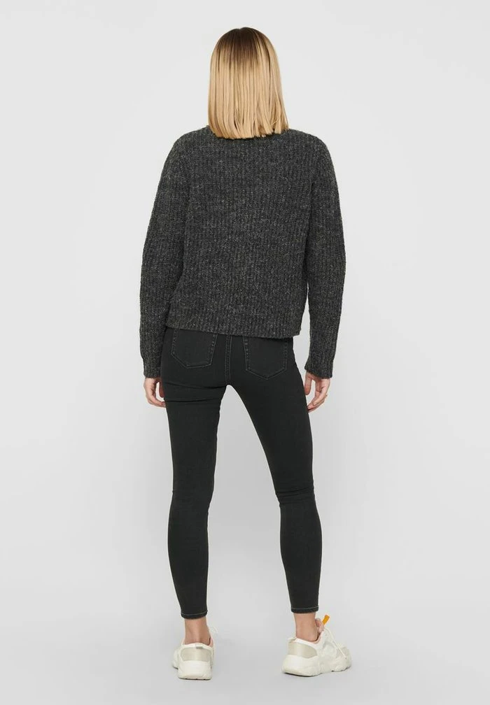 JDY Gilet - Dark Grey Melange 3 JDY Gilet - Dark Grey Melange – Image 3