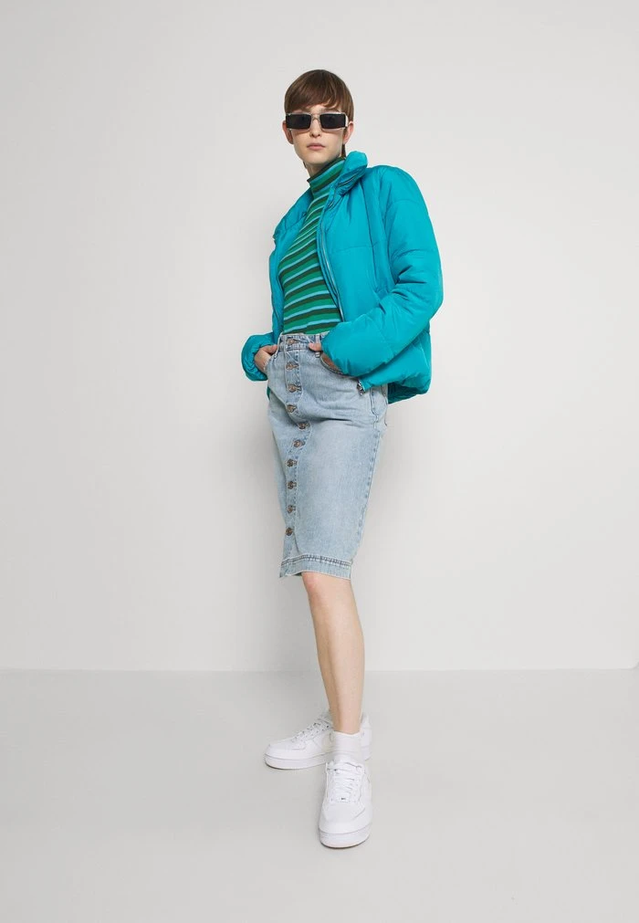 JDYNEWERICA SHORT PADDED JACKET - Veste D'hiver - Algiers Blue/silver 2 JDYNEWERICA SHORT PADDED JACKET - Veste D'hiver - Algiers Blue/silver – Image 2